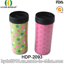 Tasse de café de voyage en plastique à double paroi portable 2016 (HDP-2093)